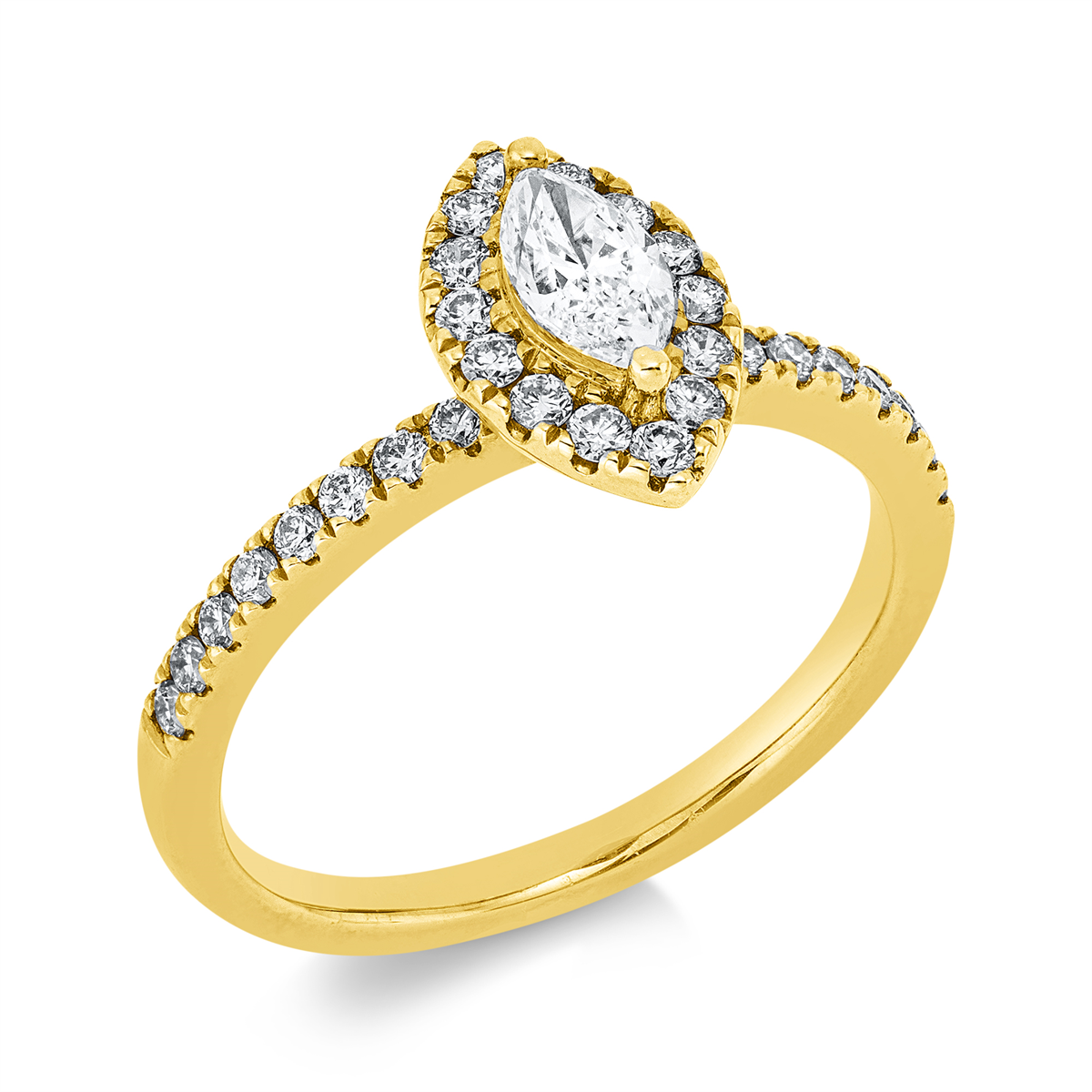 solitaire with accent stones ring - 1IQ53