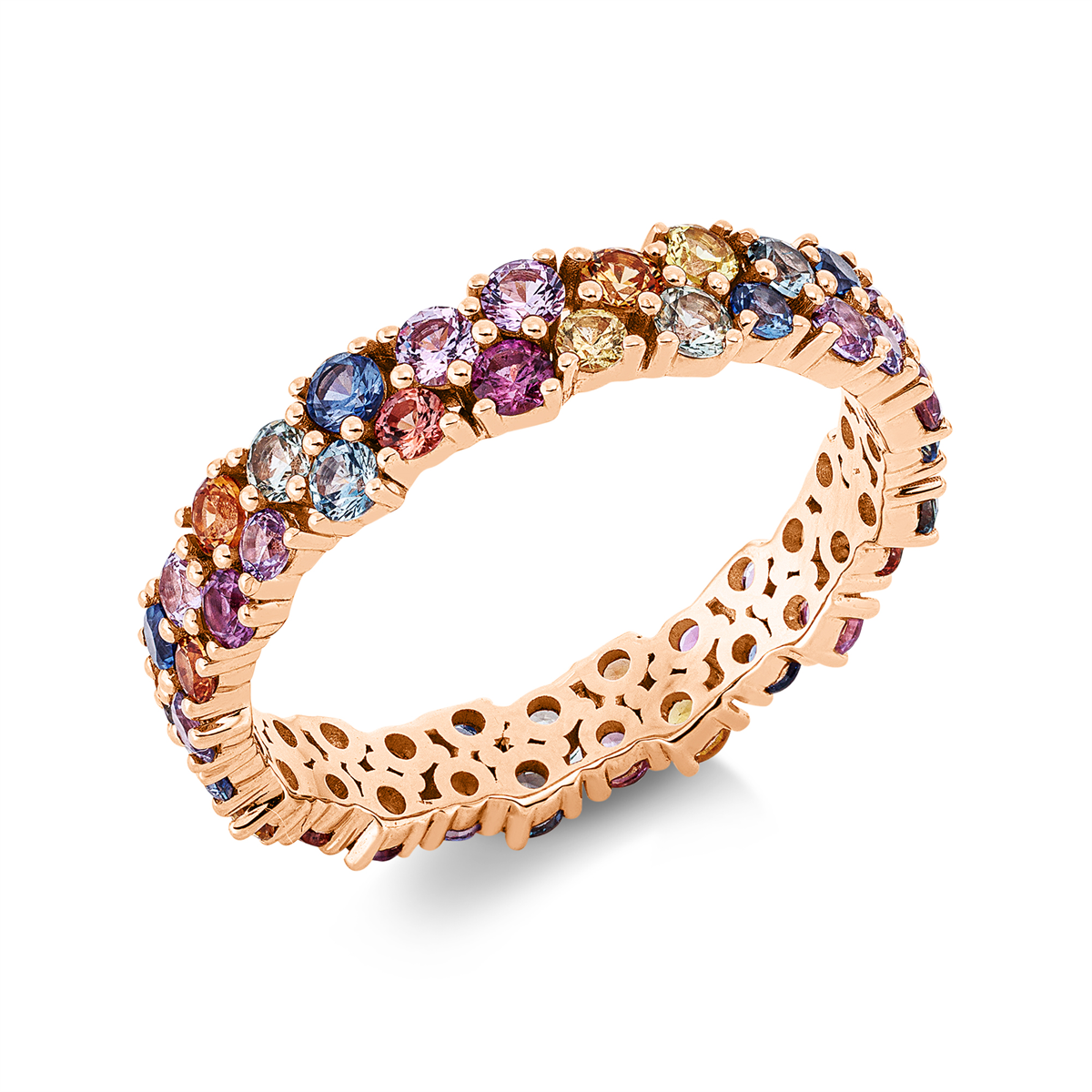 gekleurde steen klassieke ring - 1IT10