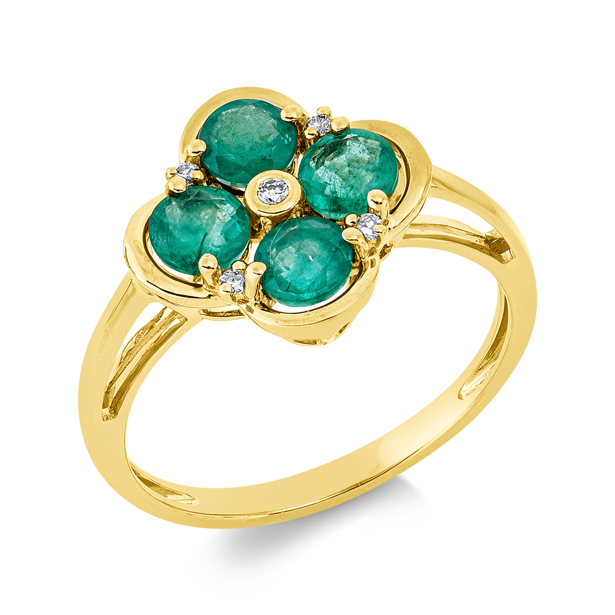 gekleurde steen klassieke ring - 1IT44