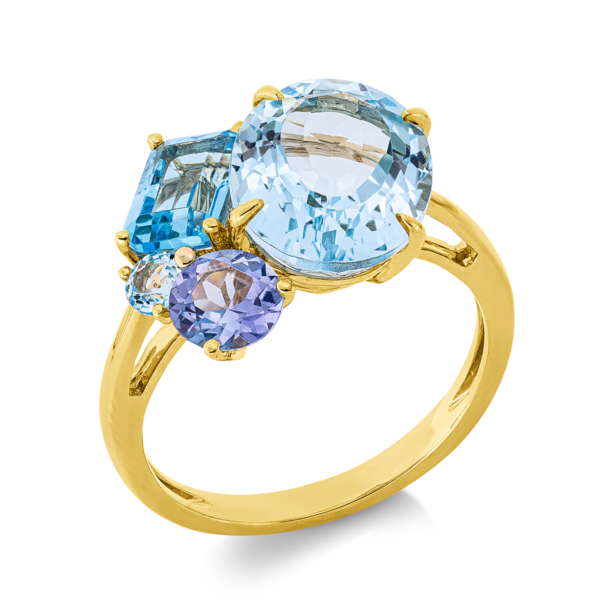 colored stone fashion ring - 1IY85
