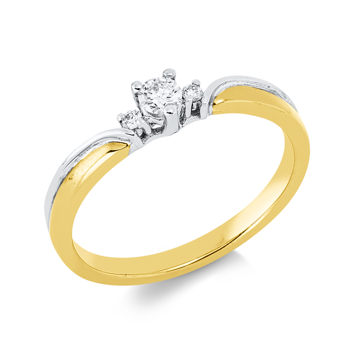 solitaire with accent stones ring - 1IZ72