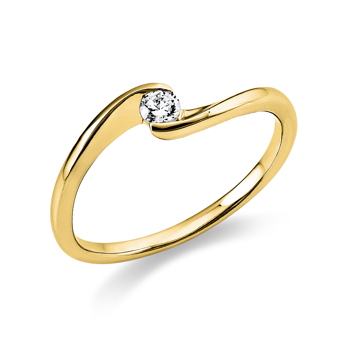 solitaire ring - 1J017