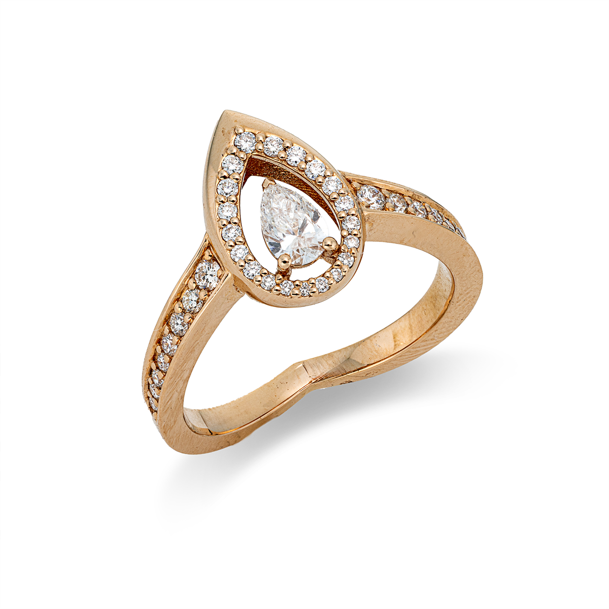 solitaire with accent stones ring - 1JH71