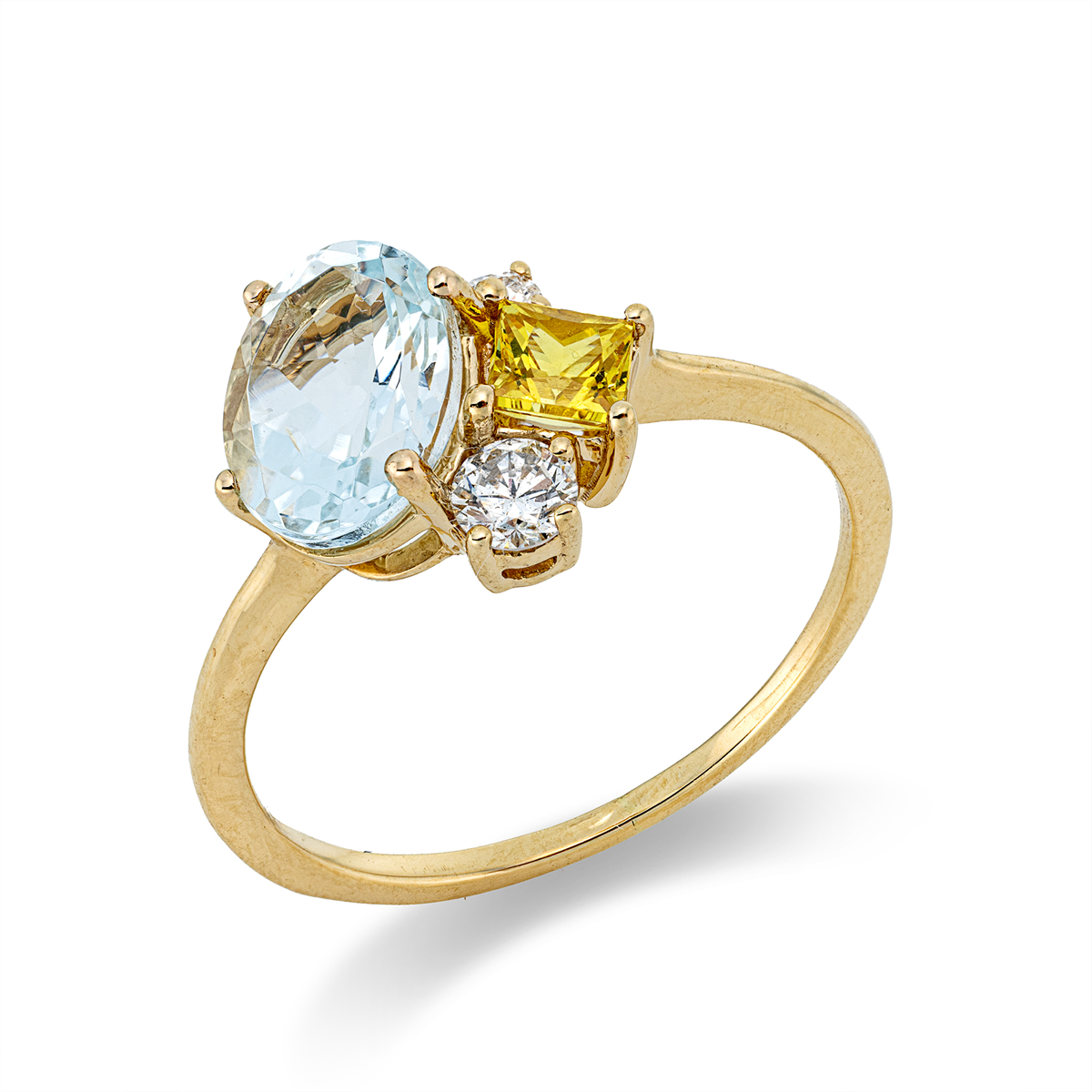 colored stone classic ring - 1JM21