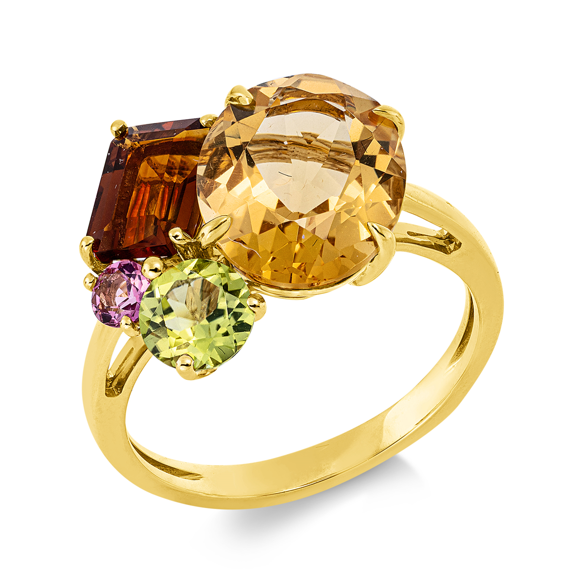 colored stone fashion ring - 1JZ09