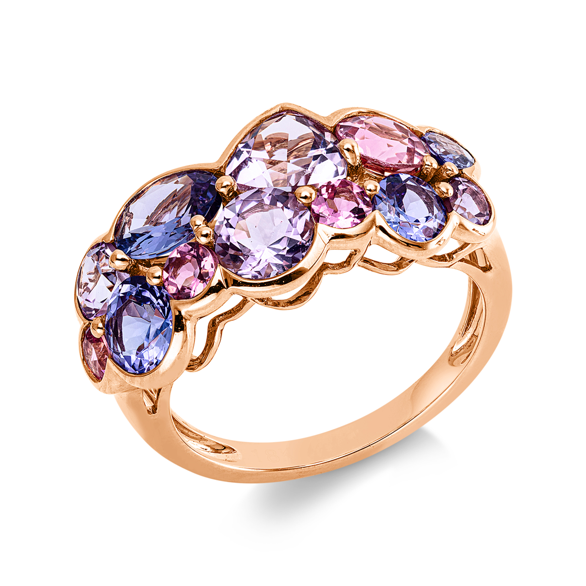 colored stone fashion ring - 1KA12