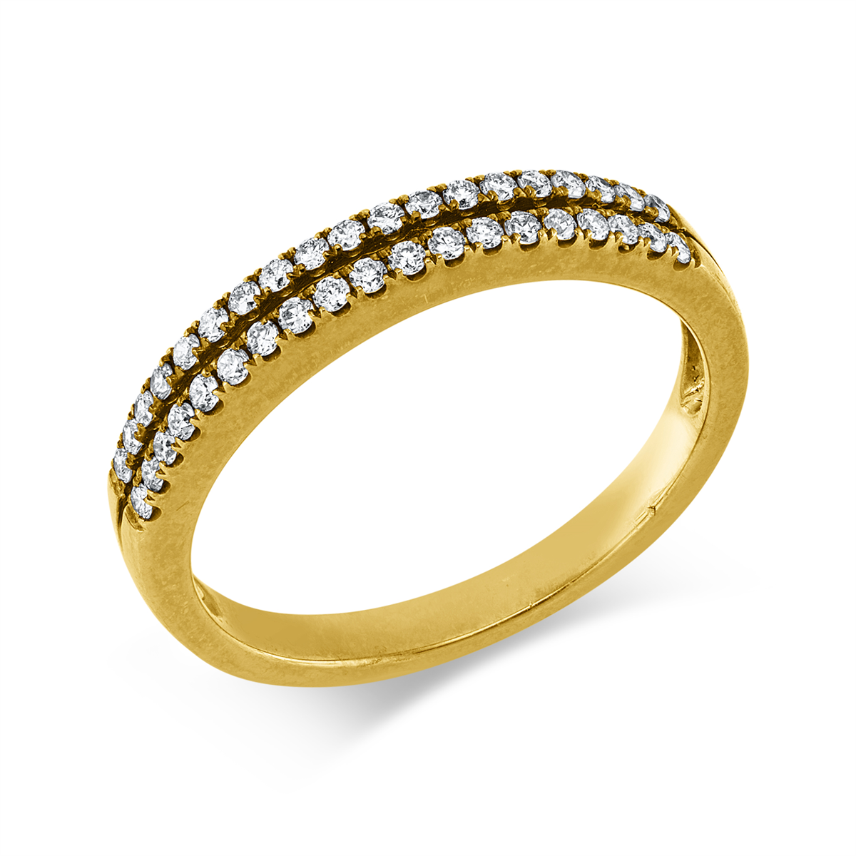 diamond full cut multi-stone ring in yellow gold
