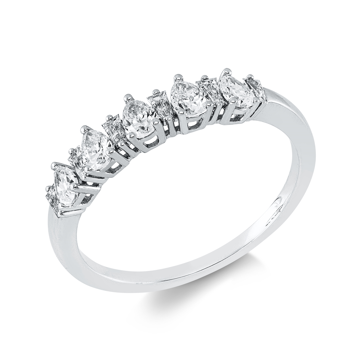 taper modern woman ring in white gold