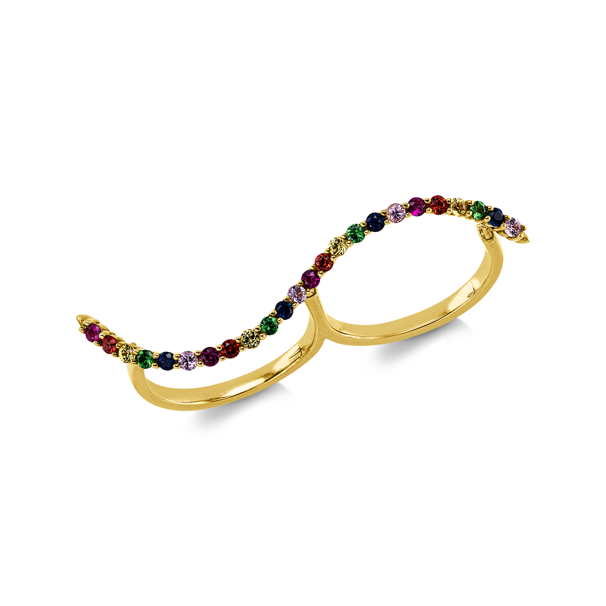 rainbow & multicolor ring - 1KP48