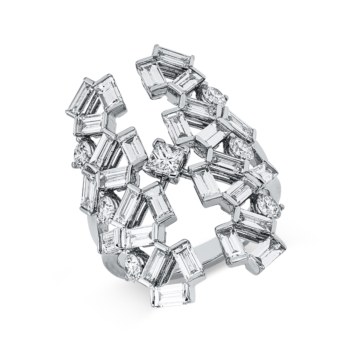 princess exclusive ring in white gold