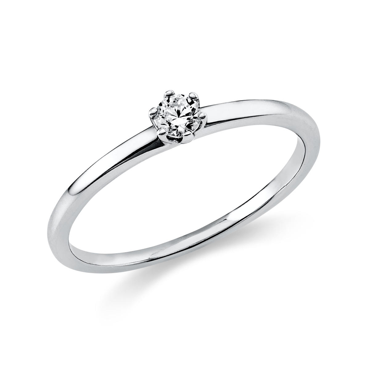 diamond full cut solitaire ring in platinum