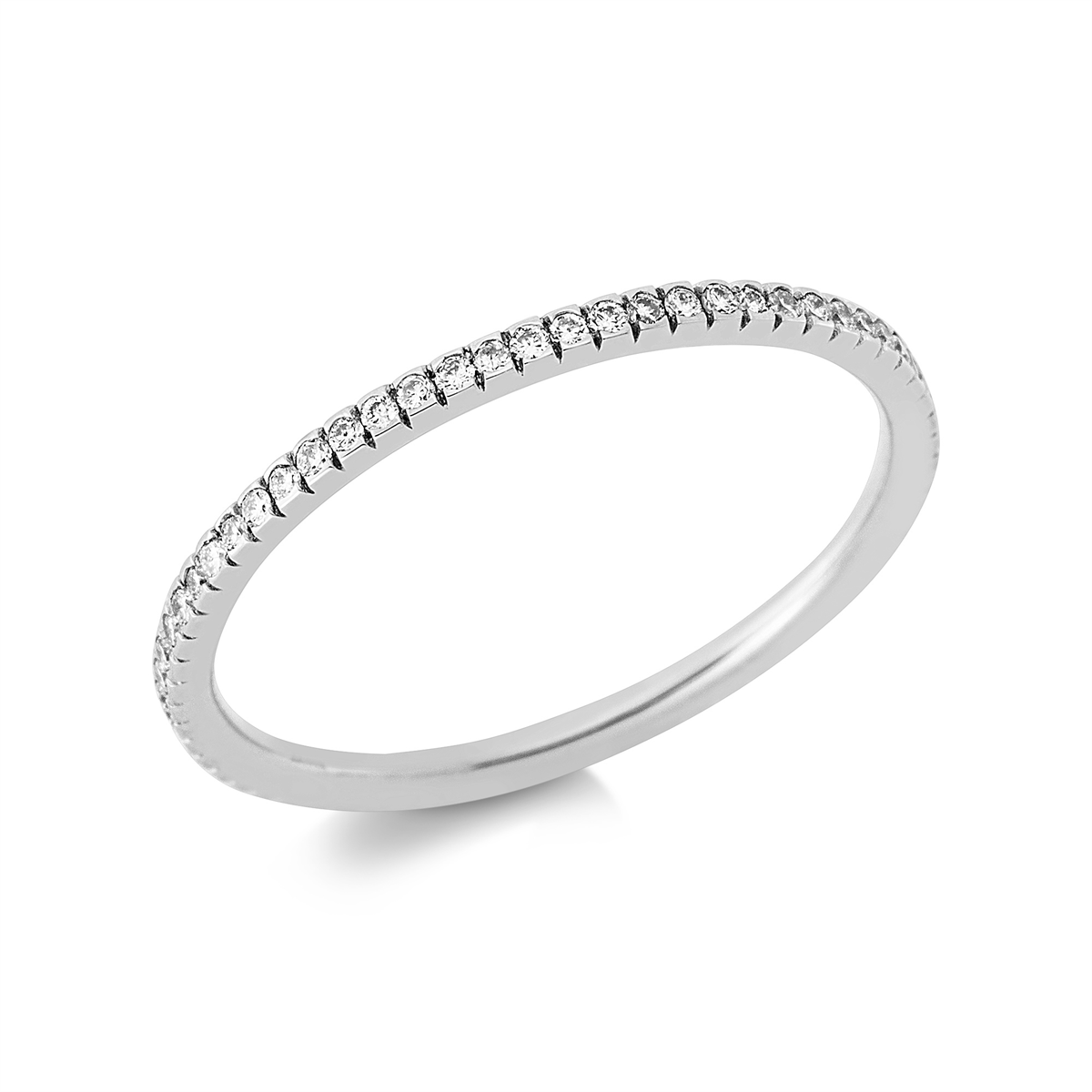 diamond full cut eternity full ring in white gold