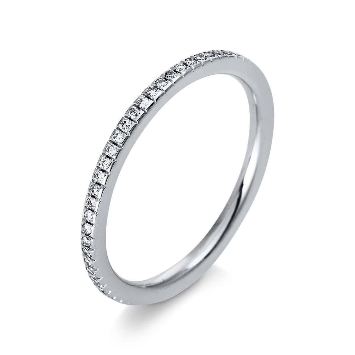 diamond full cut eternity full ring in white gold