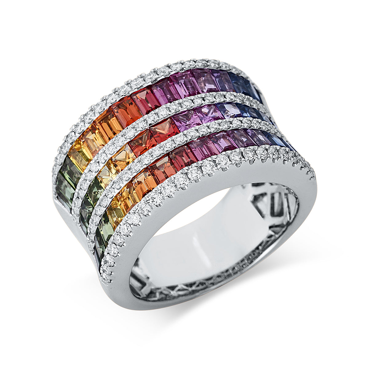 regenboog- en veelkleurige ring - 1S240