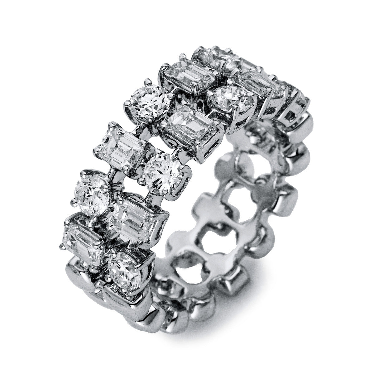 diamond full cut exclusive ring in white gold