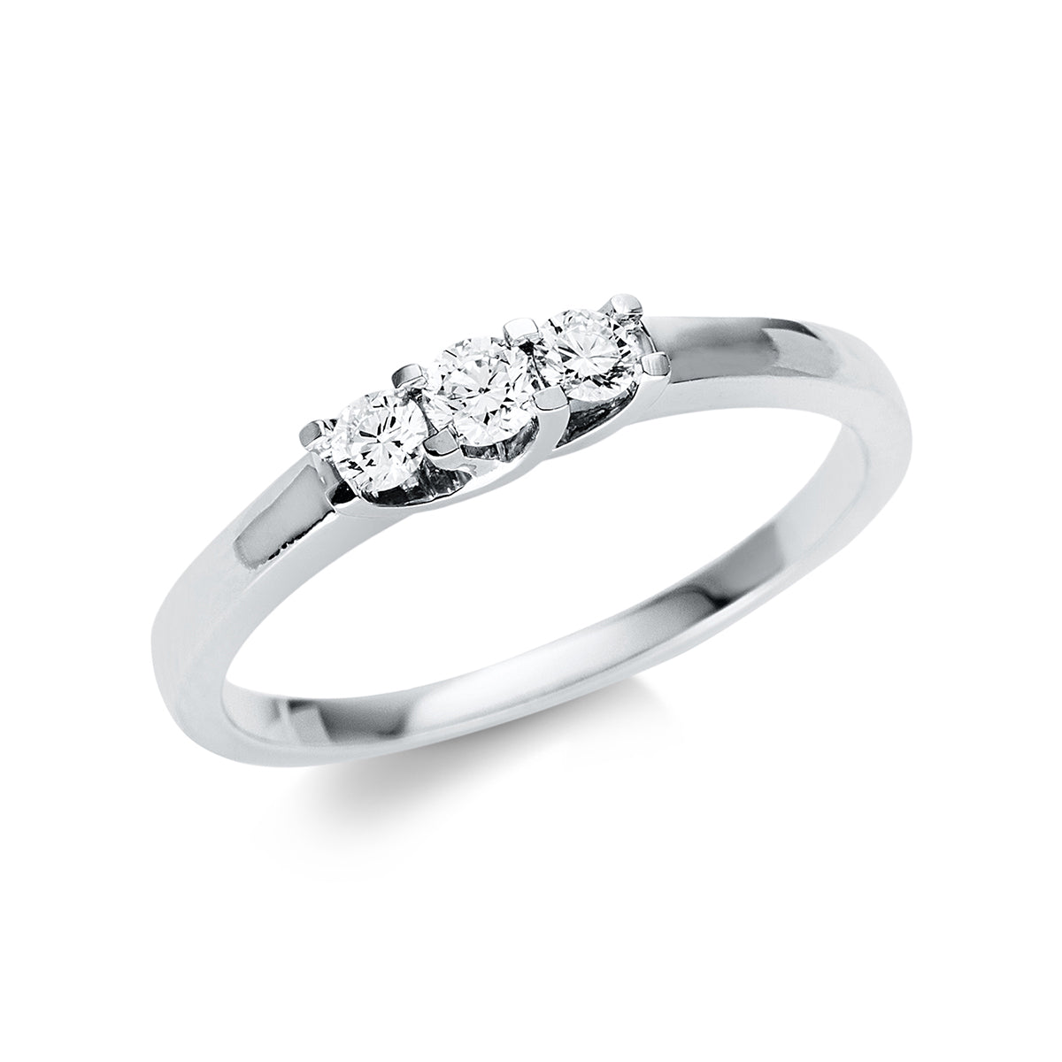 solitaire with accent stones ring - 1U490