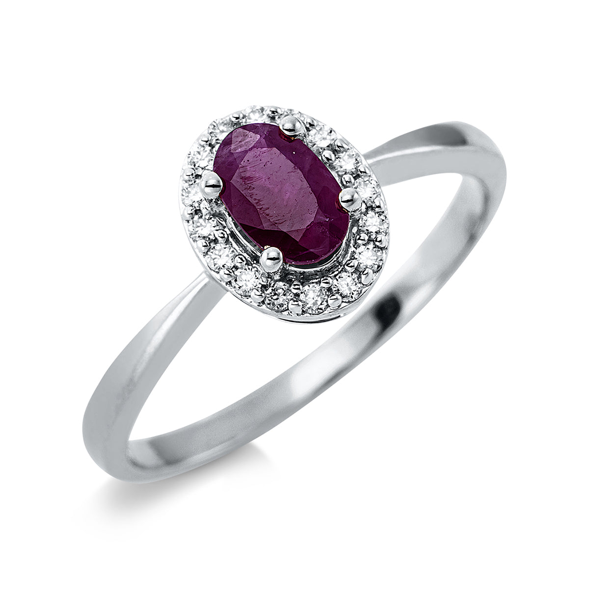 colored stone classic ring - 1W716