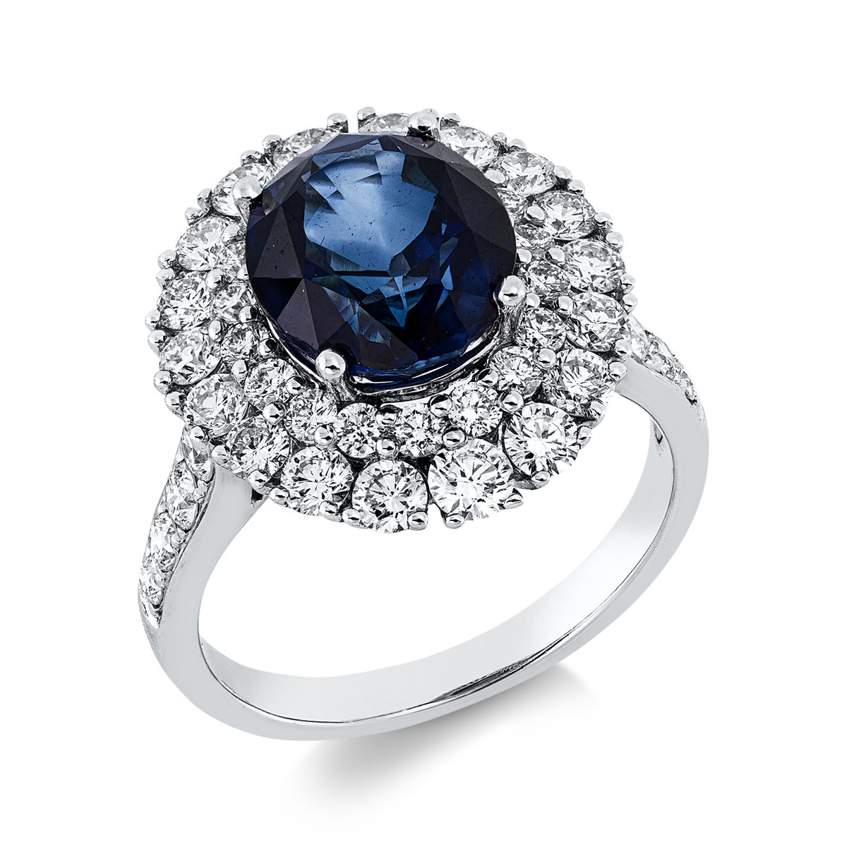 Klassieke ring met gekleurde steen - 1X629