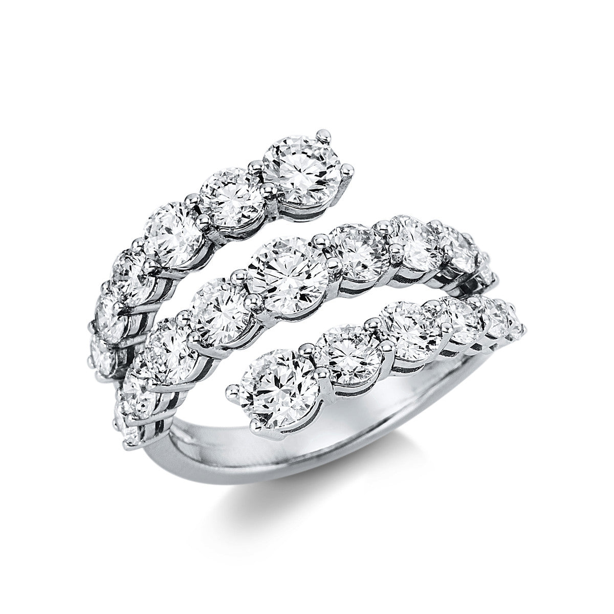 diamond full cut exclusive ring in white gold