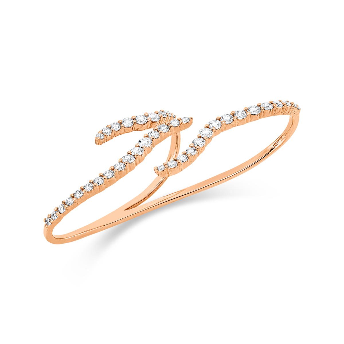 diamond full cut exclusive ring in red gold