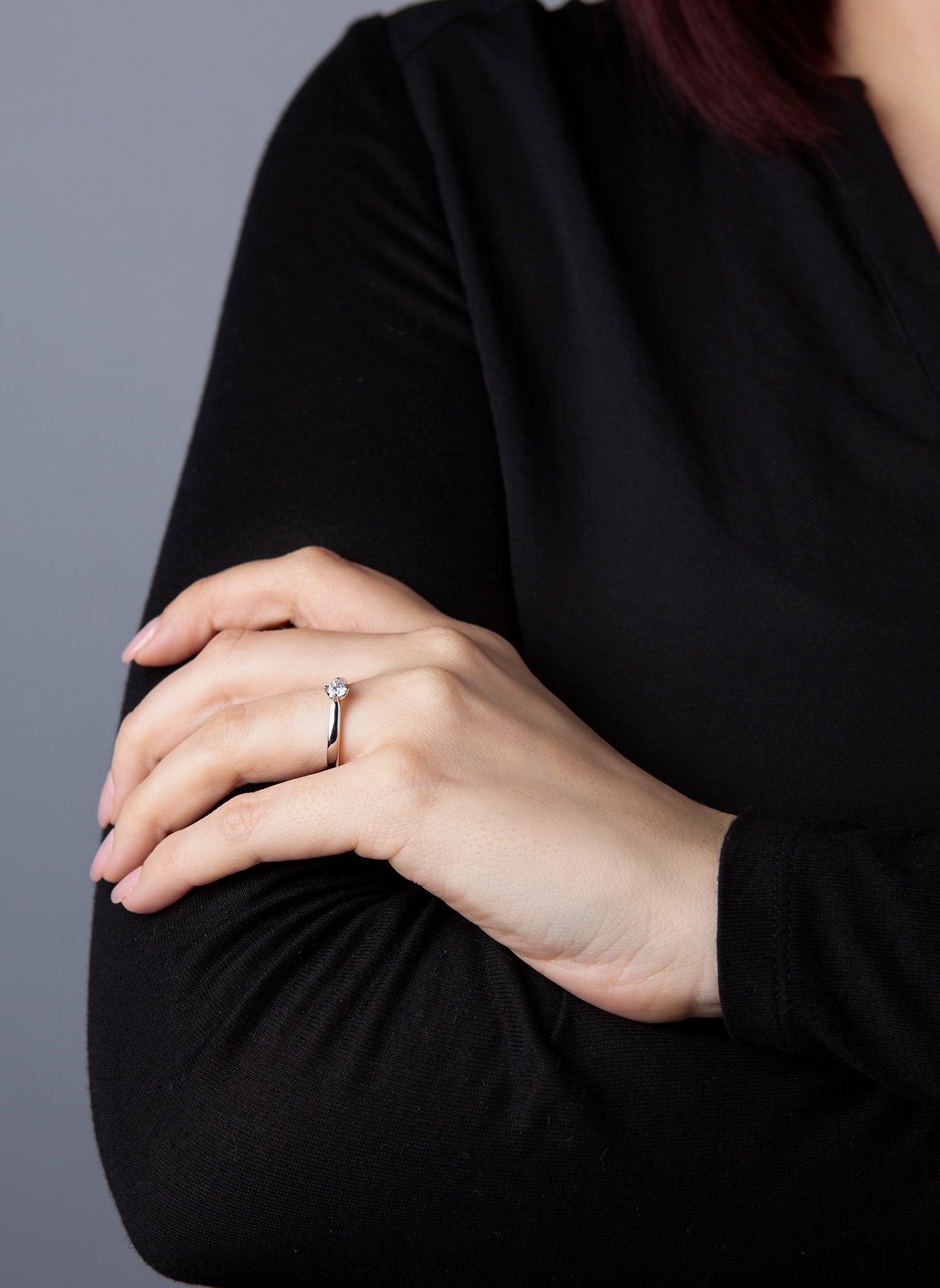 solitaire ring - 1E236