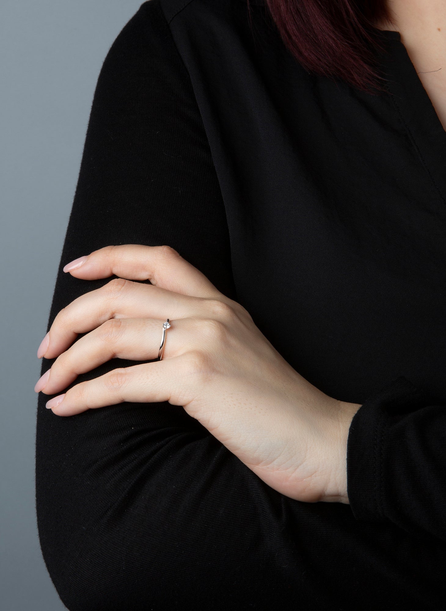 solitaire ring - 1J099