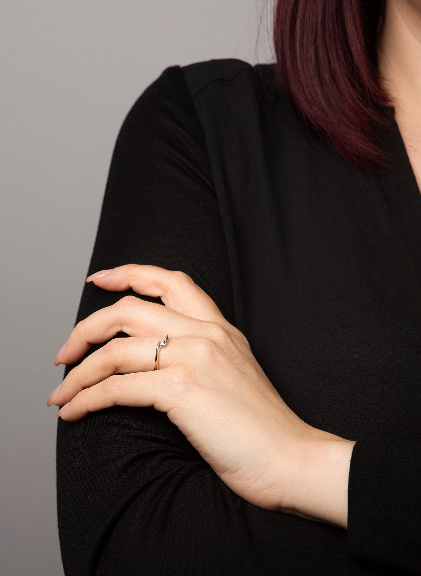 solitaire ring - 1J108