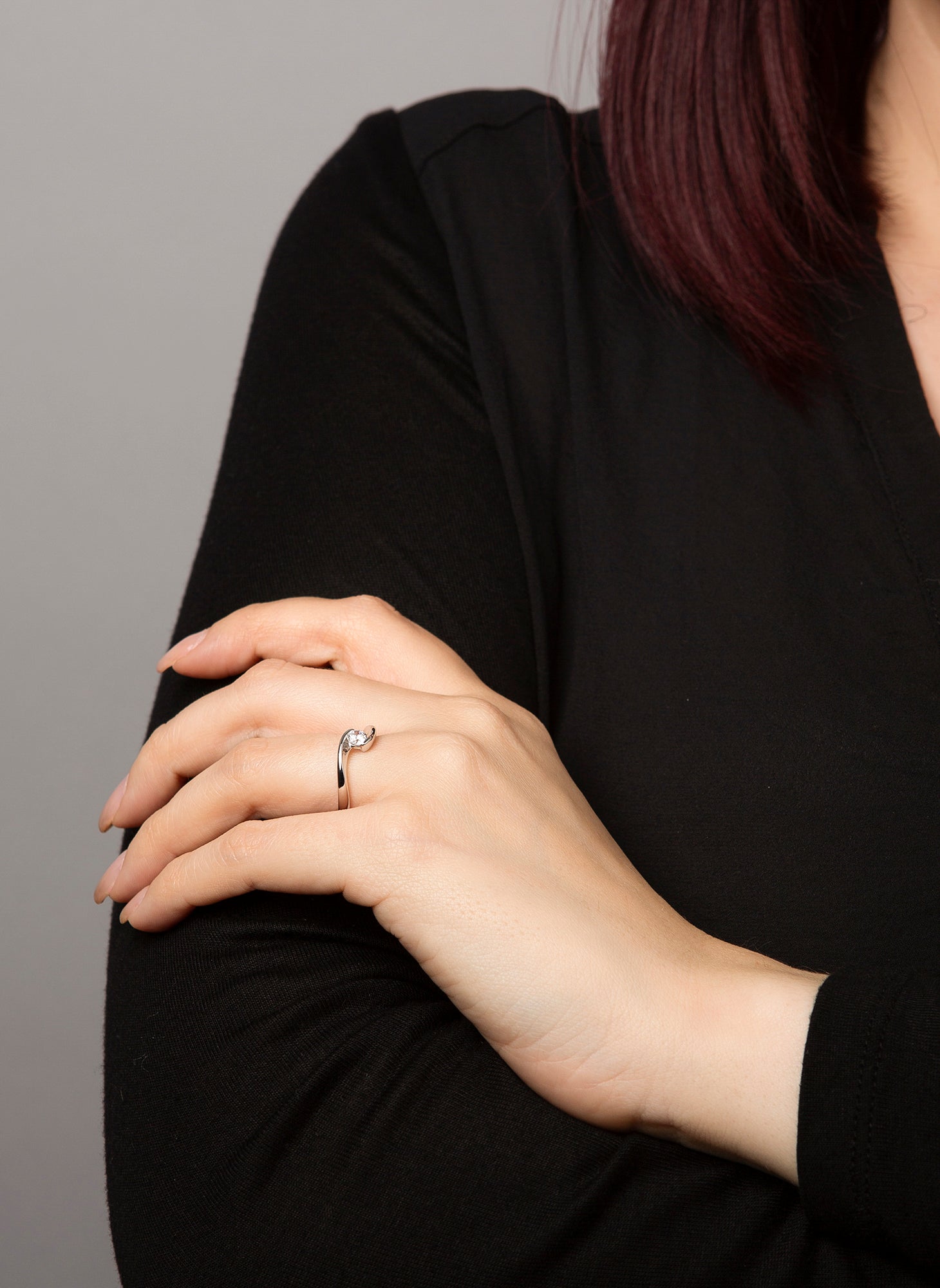 solitaire ring - 1J111
