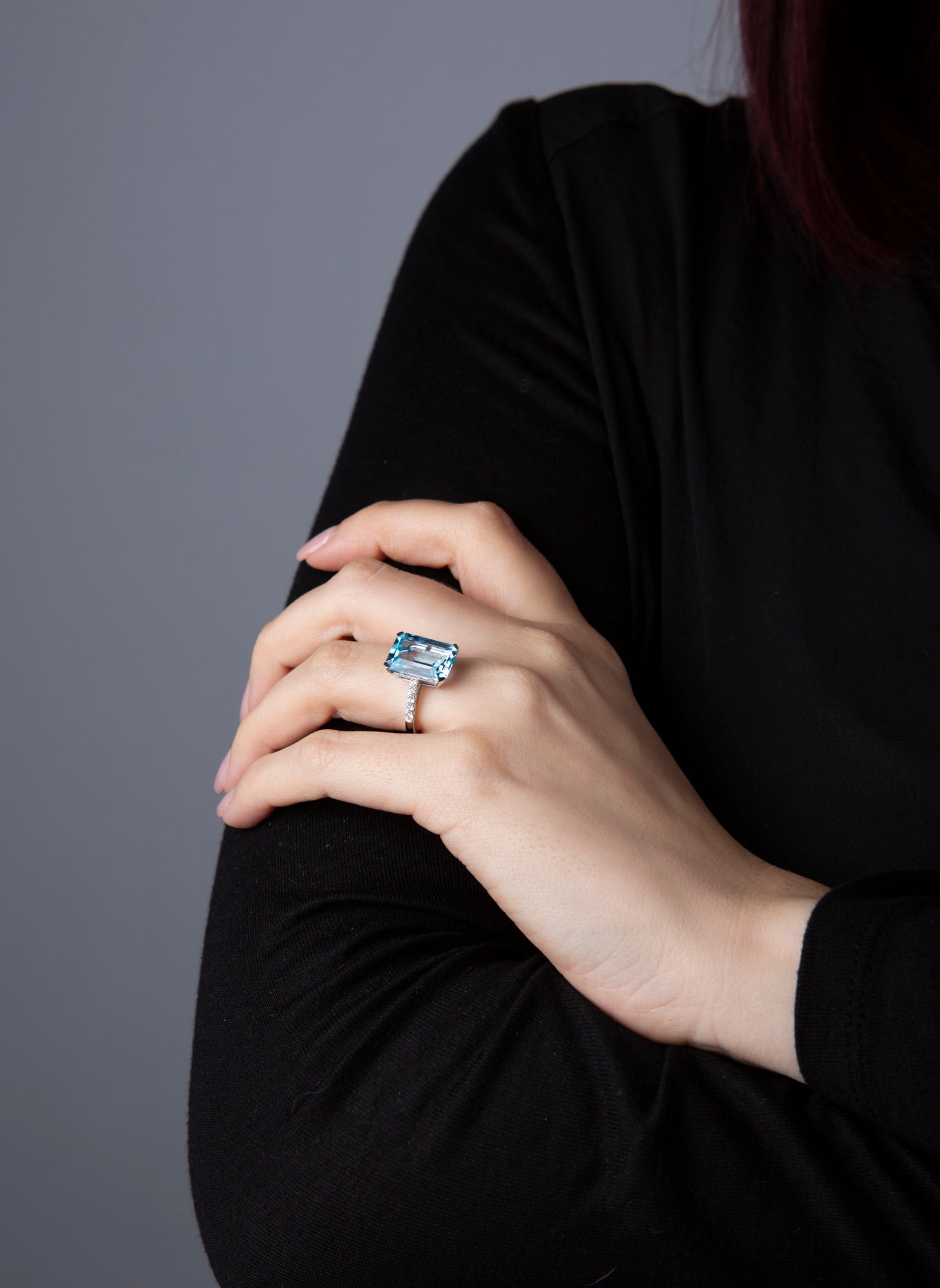 colored stone fashion ring - 1U428