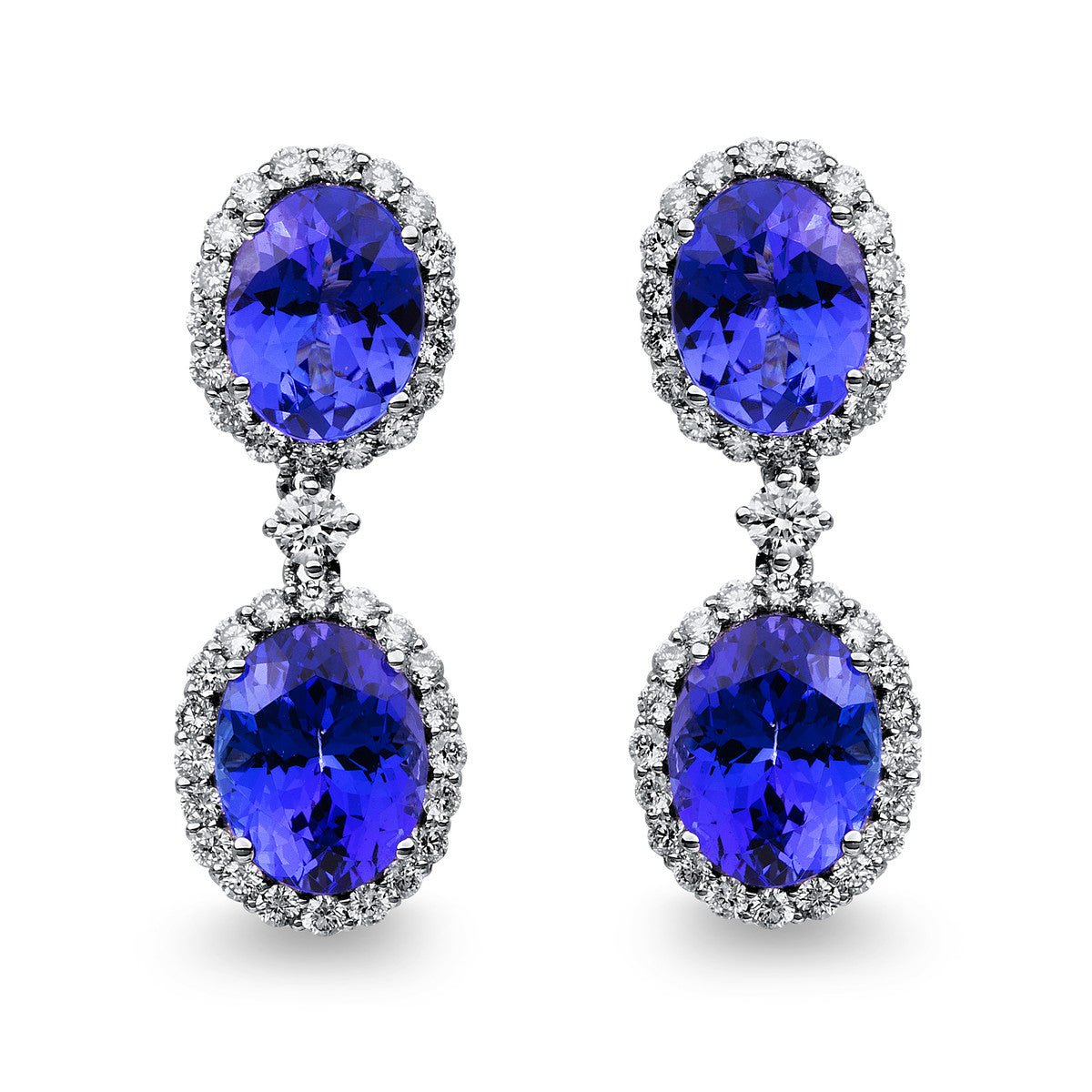 colored stone classic earrings - 2D942