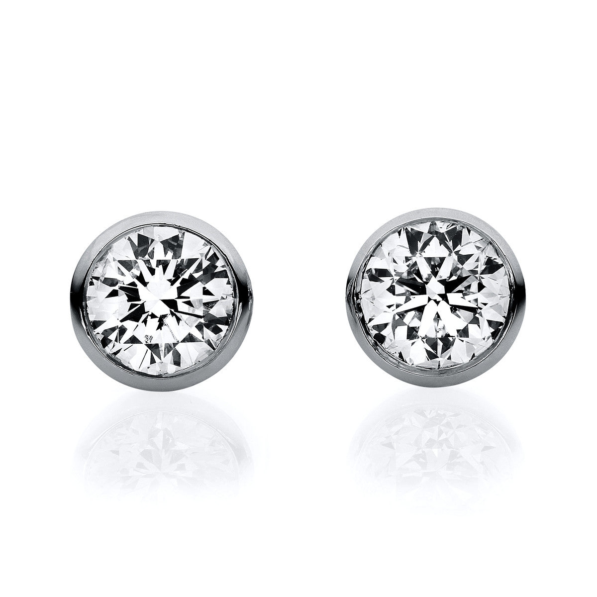 solitaire studs - 2F025
