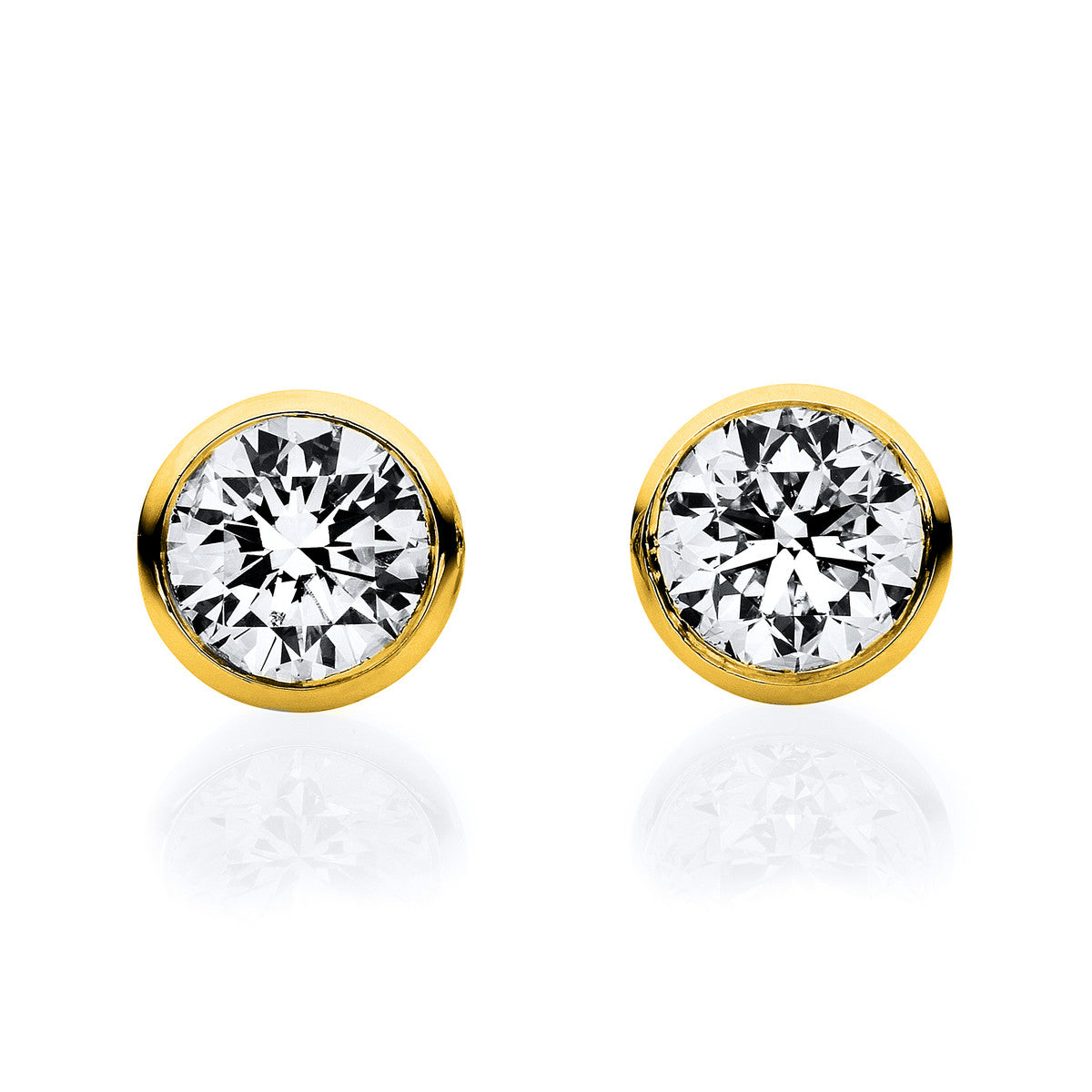 solitaire studs - 2F026