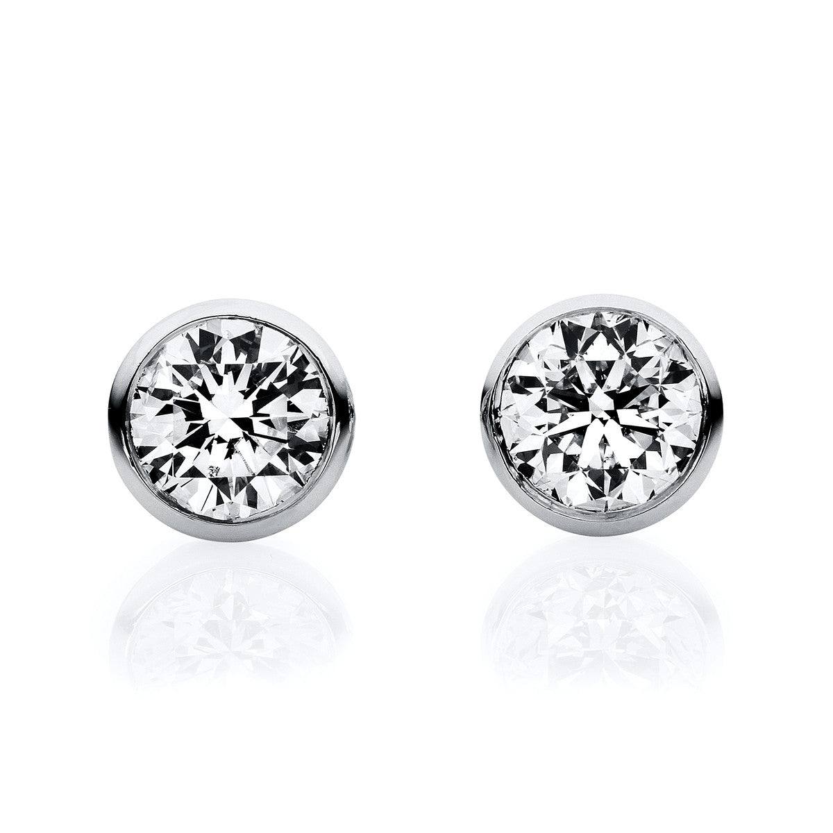 solitaire studs - 2F029