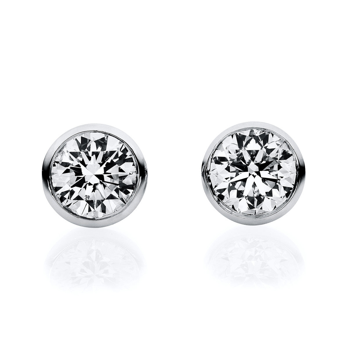 solitaire studs - 2F031