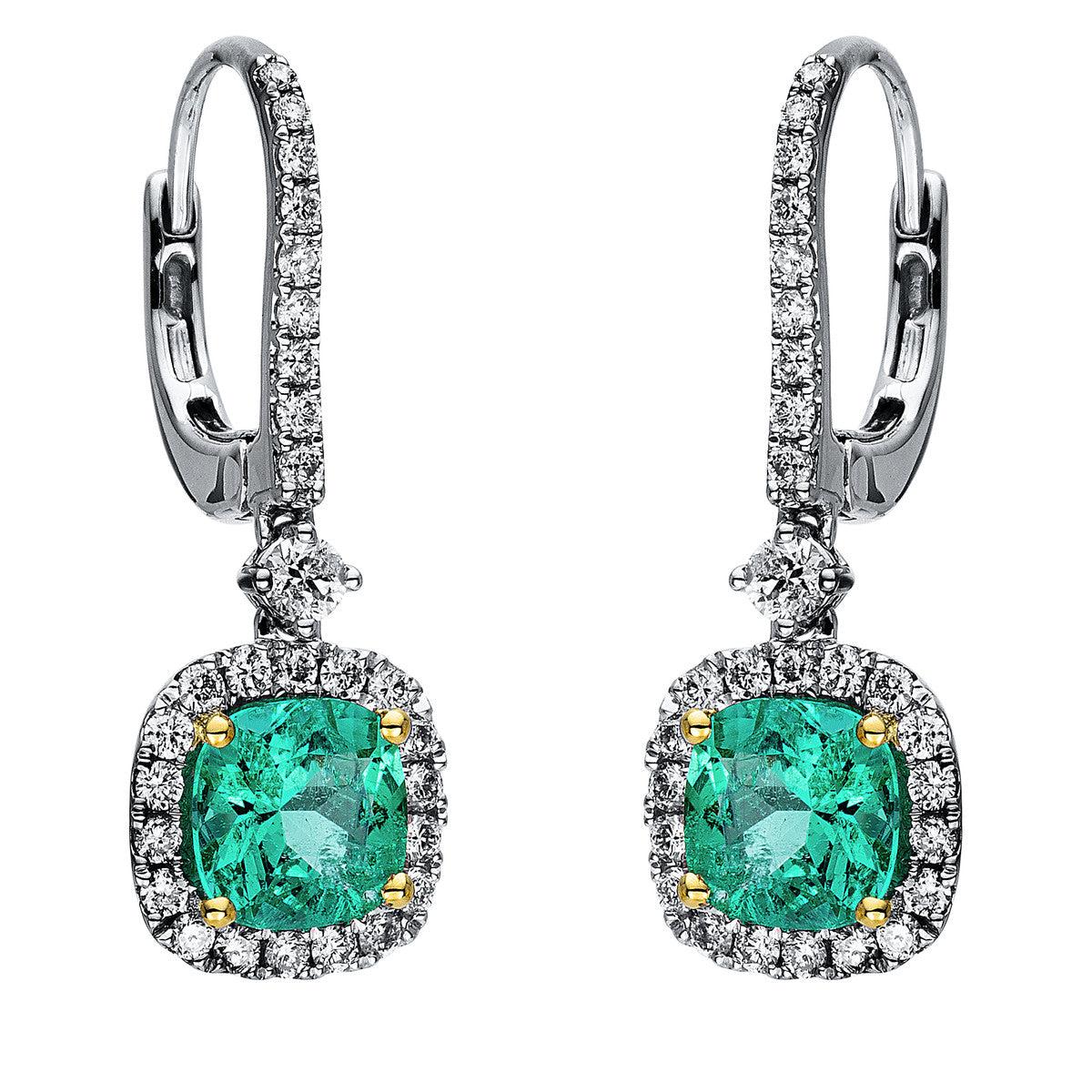 colored stone classic earrings - 2I732