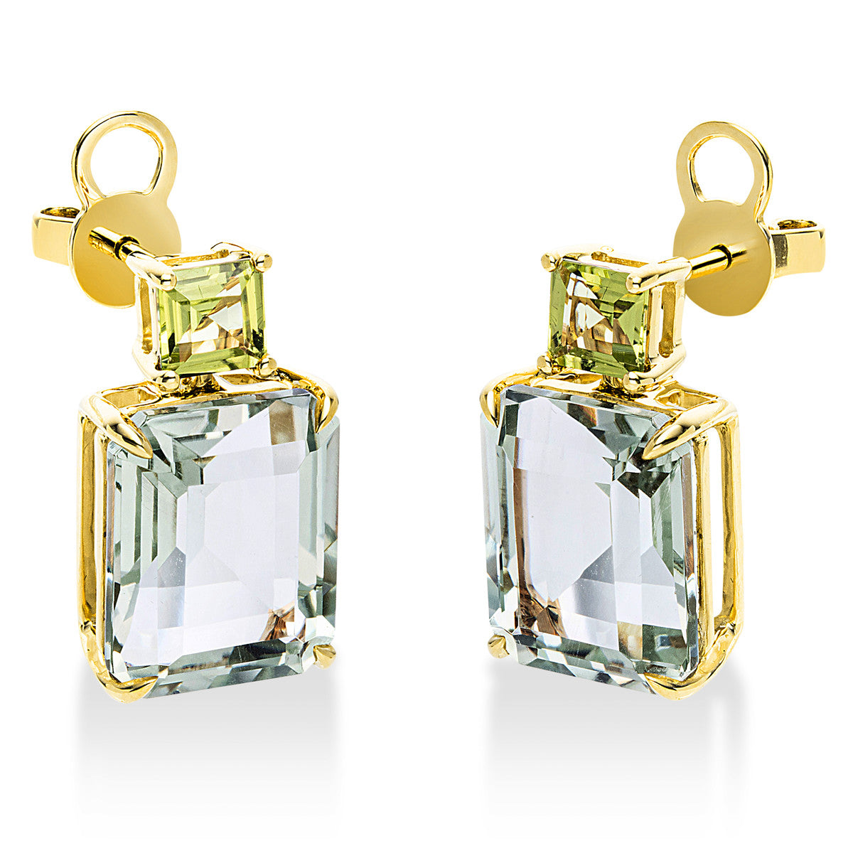 colored stone fashion studs - 2J665