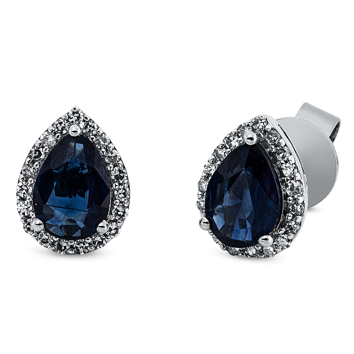 gekleurde stenen klassieke studs - 2K070