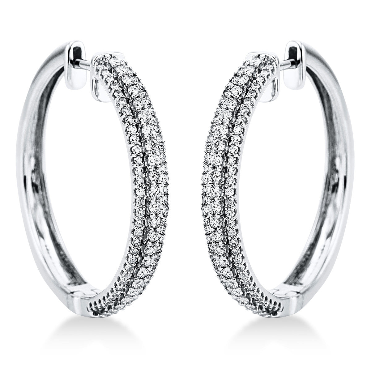 pavé hoops & huggies - 2K083