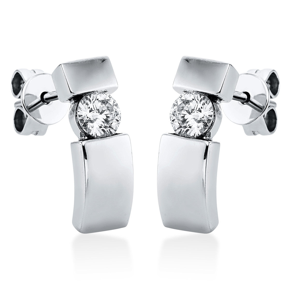 solitaire studs - 2K896