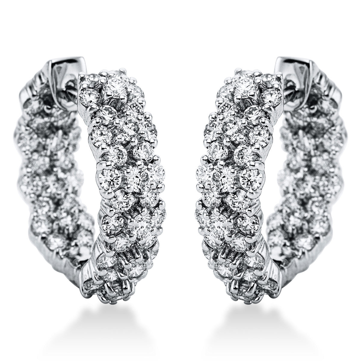 multi-stone hoops & huggies - 2L044