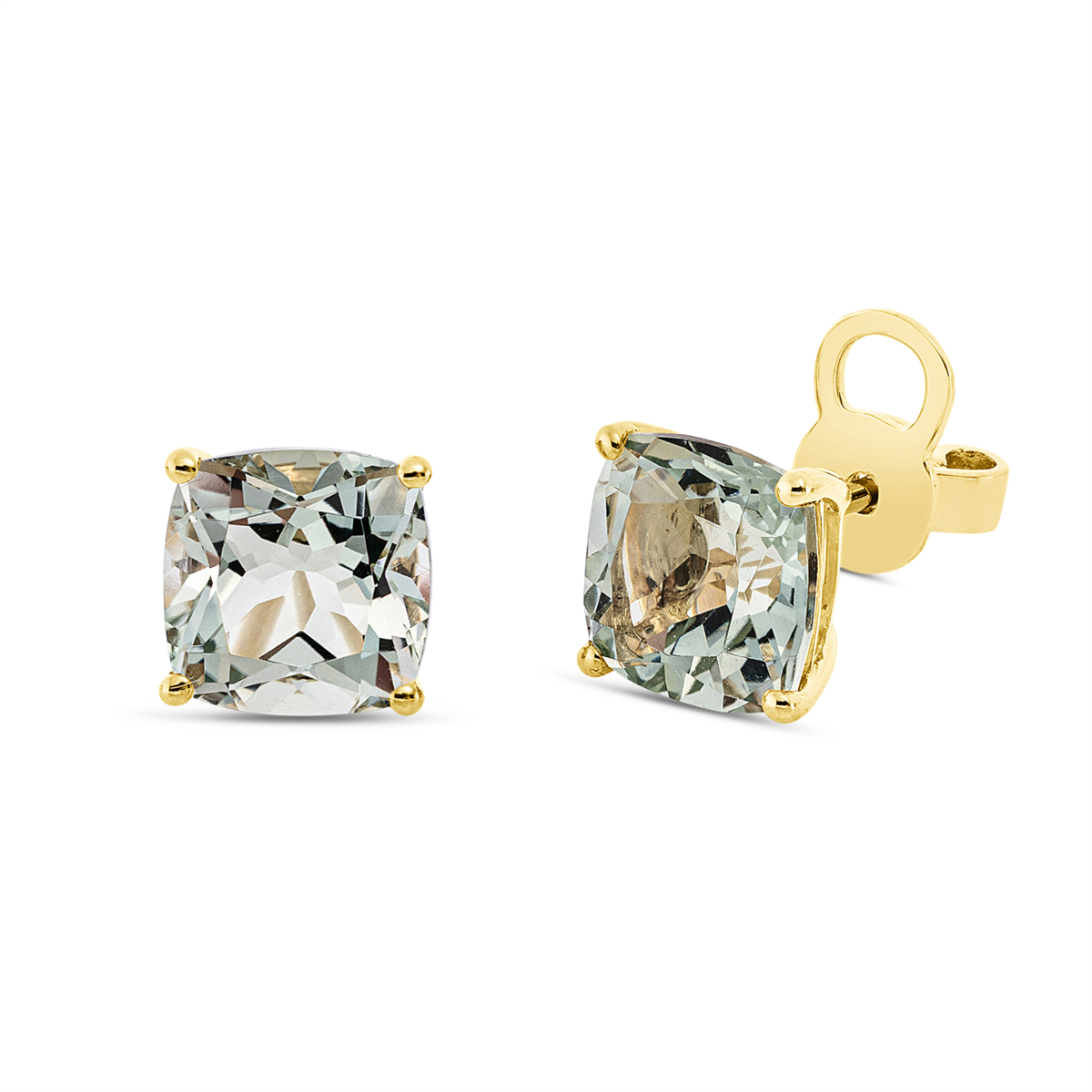 colored stone fashion studs - 2L443
