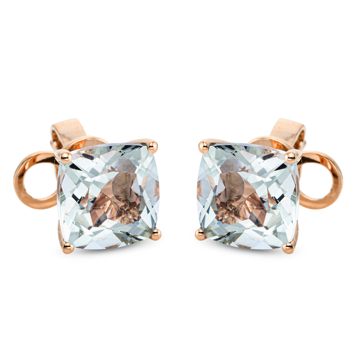 colored stone fashion studs - 2L443