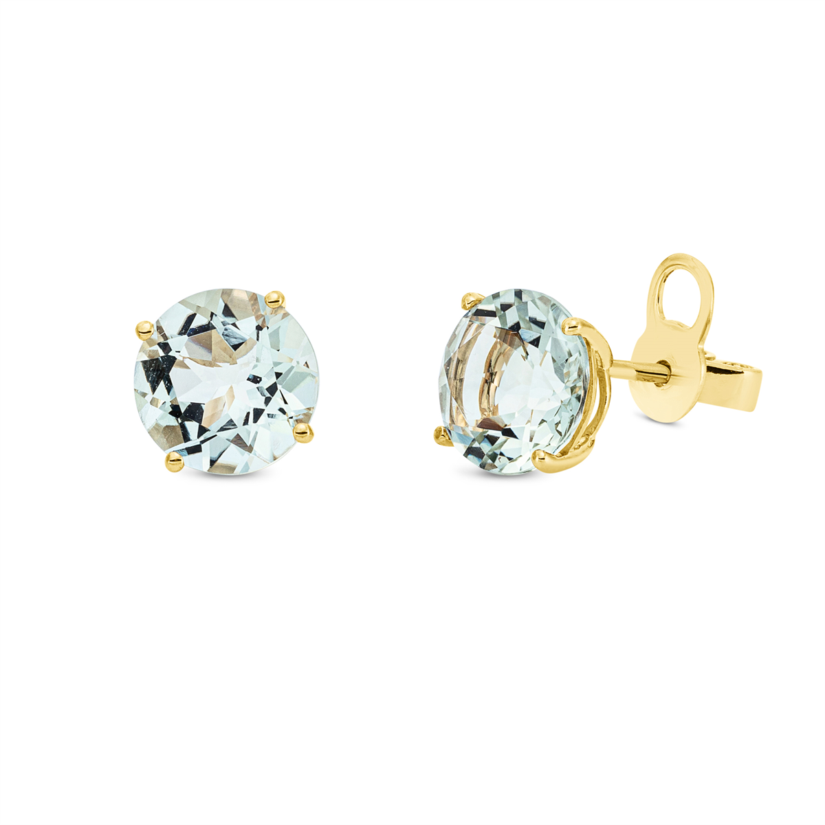 colored stone fashion studs - 2L454