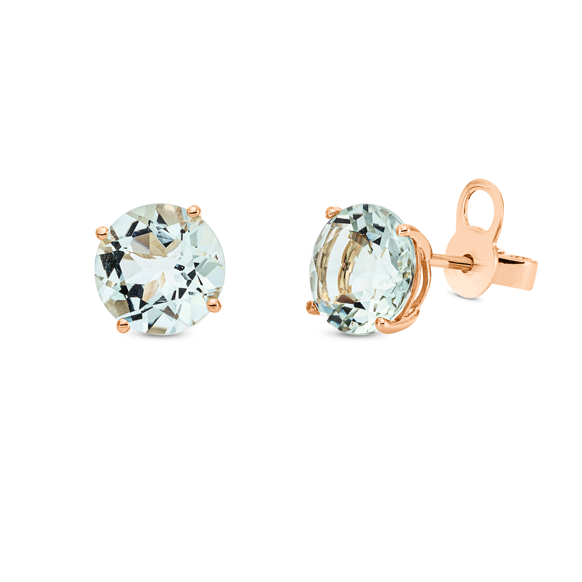 colored stone fashion studs - 2L454