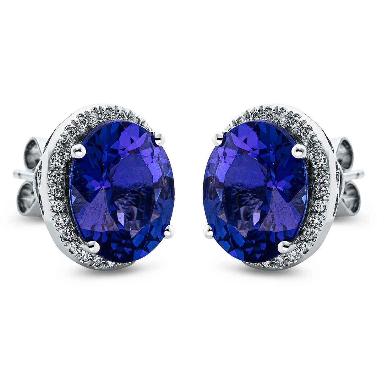 gekleurde stenen klassieke studs - 2L599