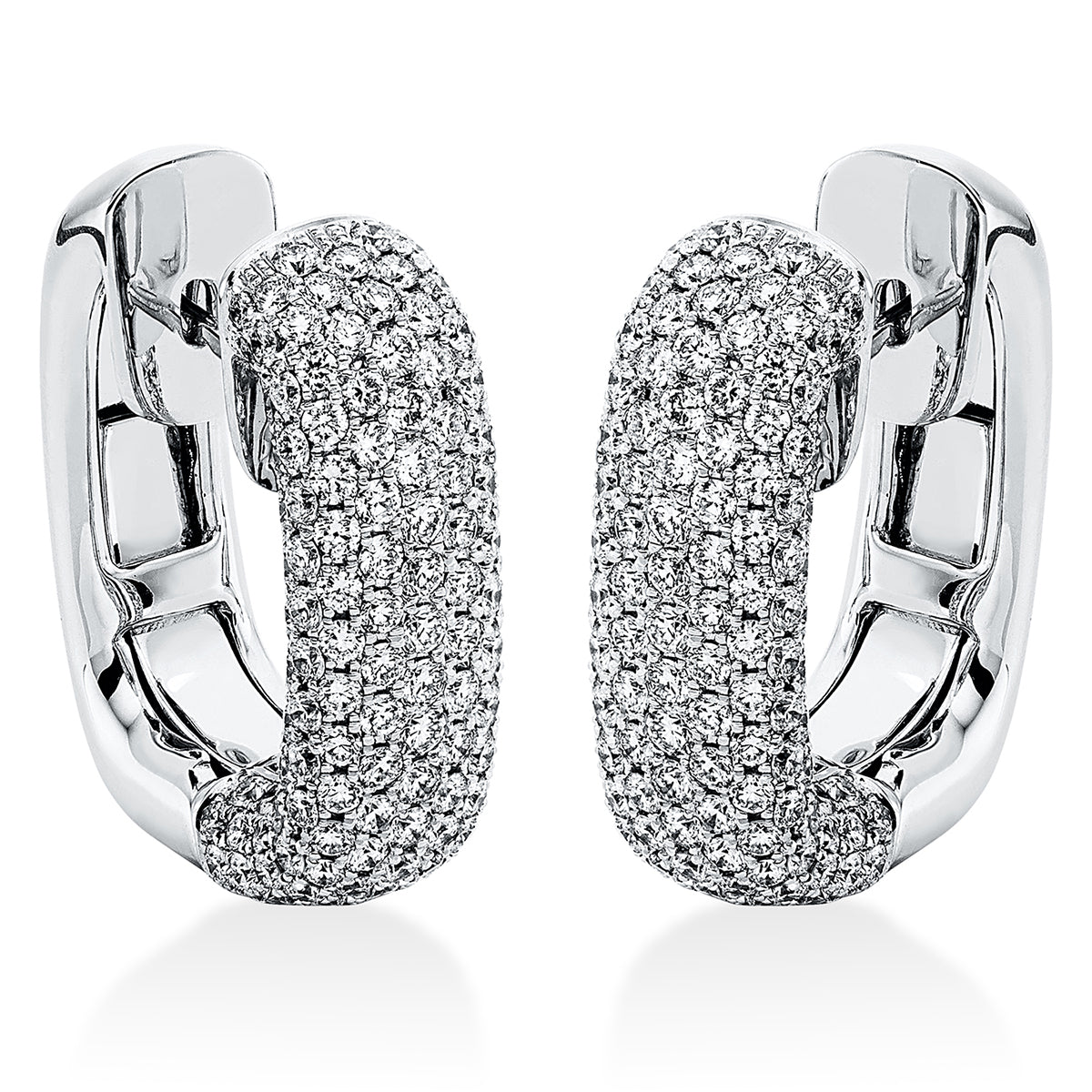 pavé hoops & huggies - 2L671