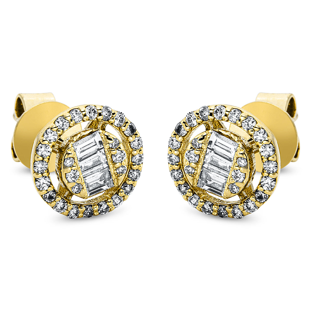 baguette illusion studs - 2L826