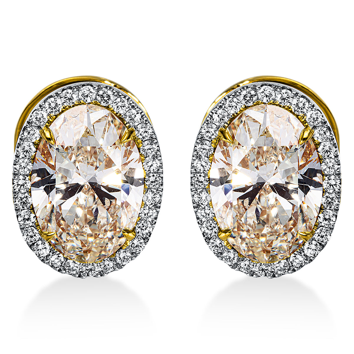 multi-stone studs - 2M051