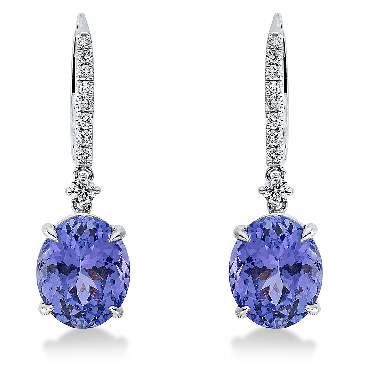 colored stone classic earrings - 2N106