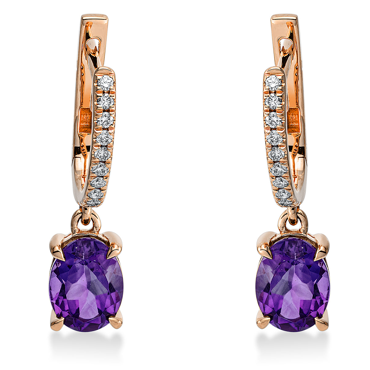 colored stone fashion earrings - 2N691